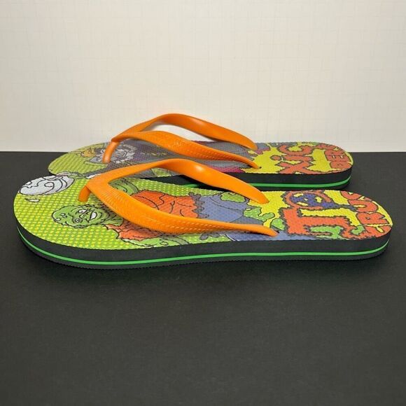 Mens Big Herc x TOXIC CRUSADERS Flip Flop Sandals 1 of 100 / Size 12 - Picture 3 of 7